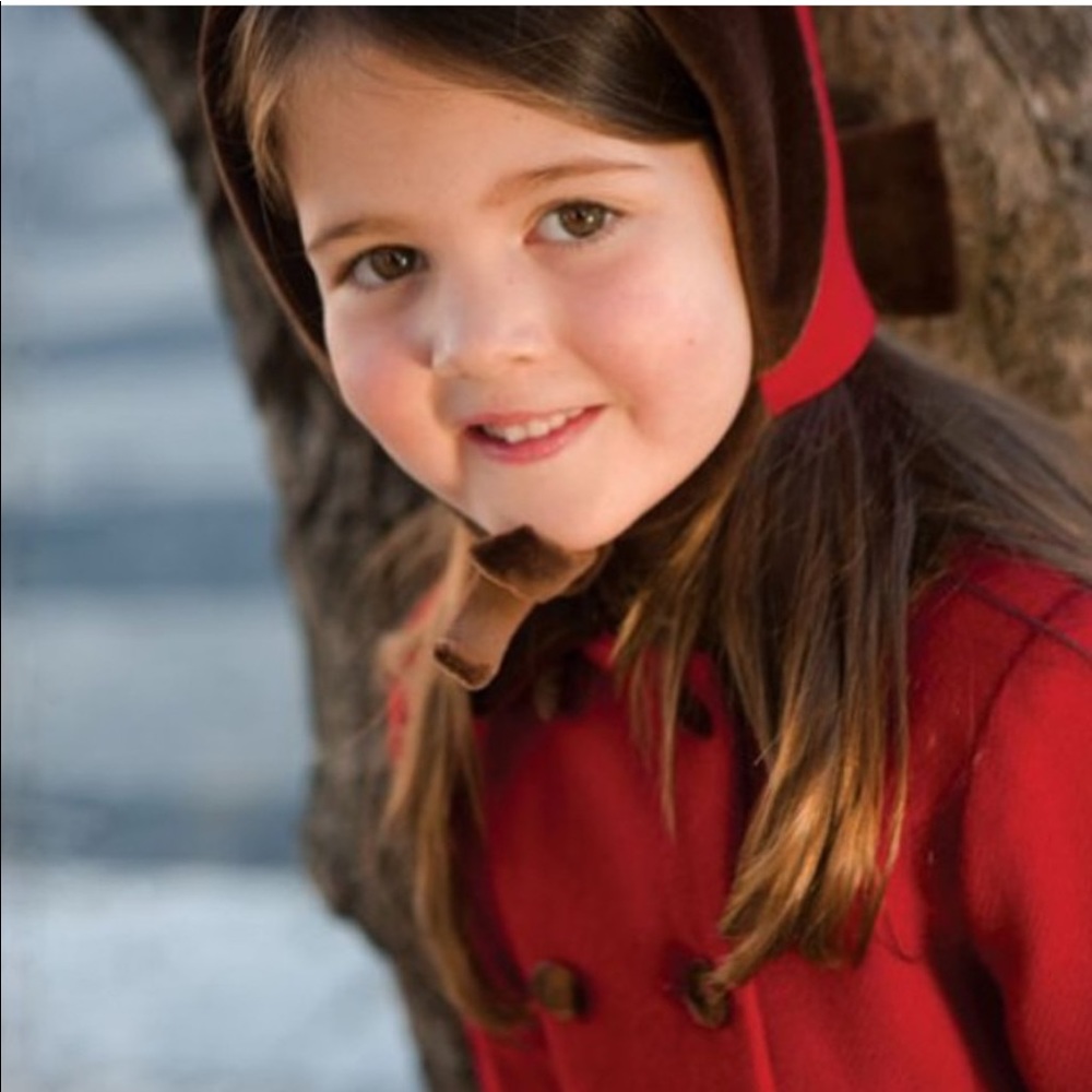 Little girls Wool bonnet